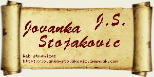 Jovanka Stojaković vizit kartica